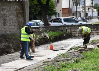 Por seguridad, en Mitre al 1.000 se cerró un canal pluvial que era a cielo abierto