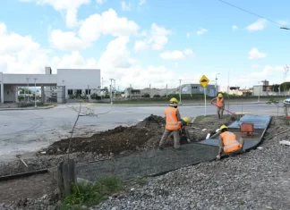 Con la construcción de una ciclovía comenzó la 2da etapa del Plan Vial Zona Sur