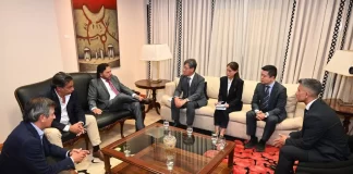 Sáenz se reunió con el presidente de POSCO Argentina