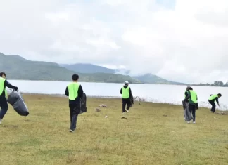 Realizaron una jornada de limpieza en el Dique Campo Alegre y el perilago