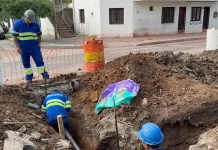 Aguas del Norte habilitó nueva cañería y conexiones domiciliarias en la zona centro de Salta capital