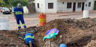 Aguas del Norte habilitó nueva cañería y conexiones domiciliarias en la zona centro de Salta capital