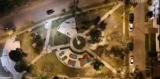 Plan Vial Zona Sur: vecinos de Bº El Periodista ya disfrutan de la renovada plaza Gareca