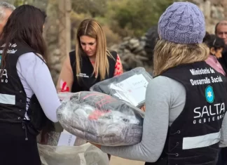 Desarrollo Social continúa con el operativo “Salta Te Abriga” en municipios del interior provincial