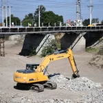 Avanzan las tareas para reemplazar el puente de Santa Lucía