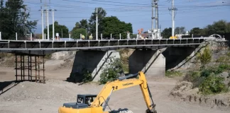 Avanzan las tareas para reemplazar el puente de Santa Lucía