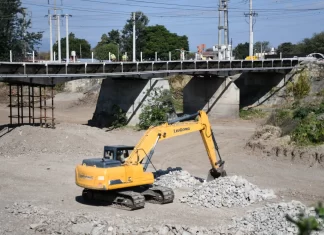 Avanzan las tareas para reemplazar el puente de Santa Lucía