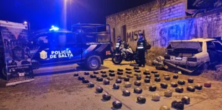 Detuvieron a una médica de Gendarmería y una cosmetóloga de Tartagal con 70 kilos de cocaína
