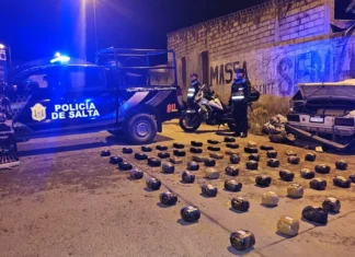 Detuvieron a una médica de Gendarmería y una cosmetóloga de Tartagal con 70 kilos de cocaína