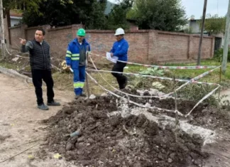 Aguas del Norte habilitó nueva cañería en Tres Cerritos y benefició a más de 500 vecinos