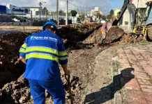 Aguas del Norte renovó nuevos tramos de cañerías en calle Junín