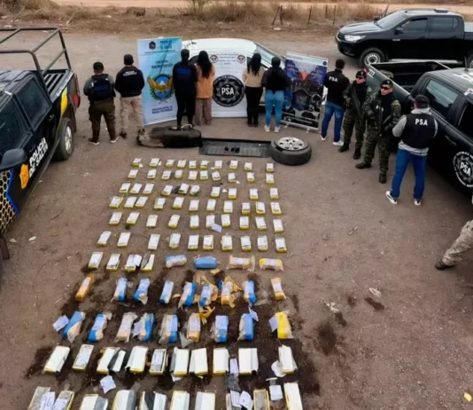 Policía de Salta secuestró más de 190 kilos de cocaína
