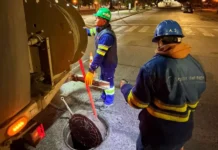 Continúa el plan preventivo de limpieza de redes cloacales