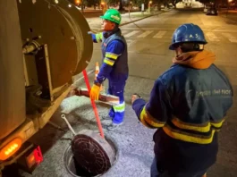 Continúa el plan preventivo de limpieza de redes cloacales