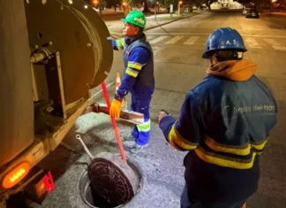 Continúa el plan preventivo de limpieza de redes cloacales