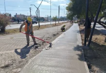 Plan Vial Zona Sur: el municipio construye ciclovías a la altura del barrio Bancario