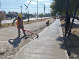 Plan Vial Zona Sur: el municipio construye ciclovías a la altura del barrio Bancario