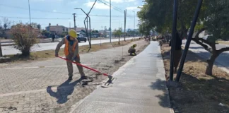 Plan Vial Zona Sur: el municipio construye ciclovías a la altura del barrio Bancario