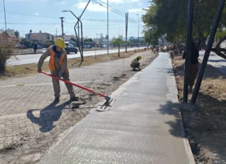 Plan Vial Zona Sur: el municipio construye ciclovías a la altura del barrio Bancario