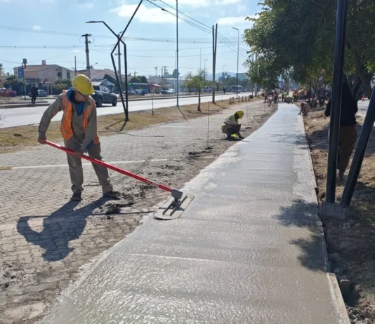 Plan Vial Zona Sur: el municipio construye ciclovías a la altura del barrio Bancario