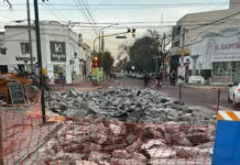 Corte total por obras en la calle 12 de Octubre