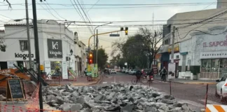 Corte total por obras en la calle 12 de Octubre