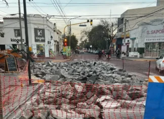 Corte total por obras en la calle 12 de Octubre