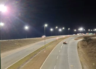 La Municipalidad de Salta instaló luces LED en el Acceso Norte