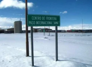 Paso de Jama: cerrado por nieve y fuertes vientos