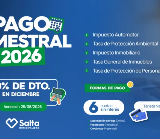 La Municipalidad lanzó el Pago Semestral 2026 con importantes descuentos