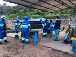 Aguas del Norte realizó el mantenimiento y actualización del sistema de control de algas en El Limón