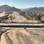 Sáenz supervisó la obra sobre el puente del rio Vaqueros y Circunvalación