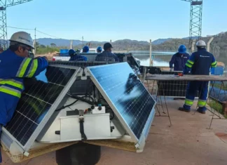 Aguas del Norte realizó el mantenimiento y actualización del sistema de control de algas en El Limón