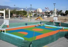 La plaza España ya empieza a lucir un entorno renovado