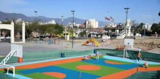 La plaza España ya empieza a lucir un entorno renovado