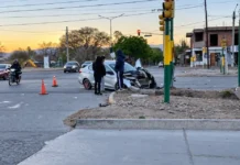 Fuerte choque en zona sur