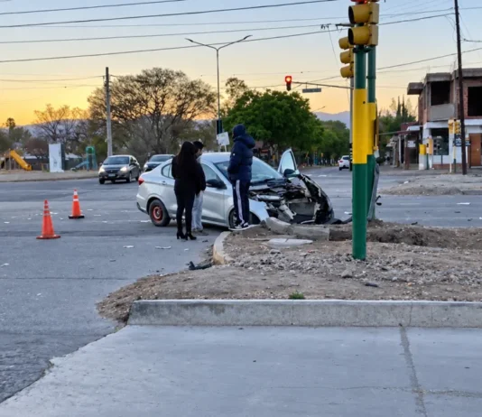 Fuerte choque en zona sur