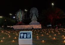 Velas prendidas en la tradicional Vigilia del Peregrino en Limache