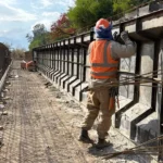 Conocé cómo avanzan las obras del nuevo puente de Santa Lucía