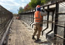 Conocé cómo avanzan las obras del nuevo puente de Santa Lucía