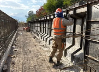 Conocé cómo avanzan las obras del nuevo puente de Santa Lucía