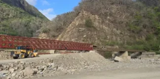 Sáenz anunció que la Provincia continúa el montaje del puente Bailey de Los Toldos